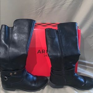 Calf High Black Boots